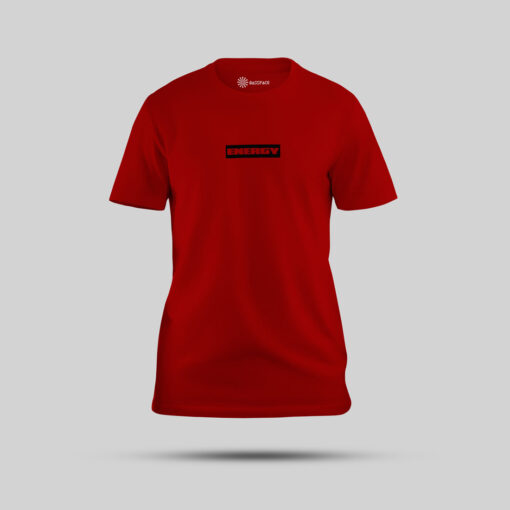 Red T-Shirt Front with Energy text