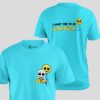 Blue color t shirt with smiley print